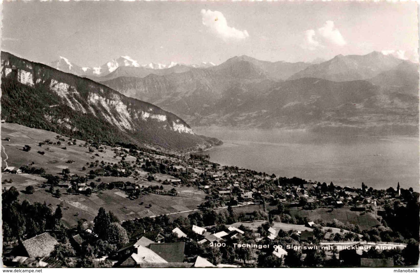 Tschingel Ob Sigriswil Mit Blick Auf Alpen (2100) * 4. 8. 1952 - Sigriswil