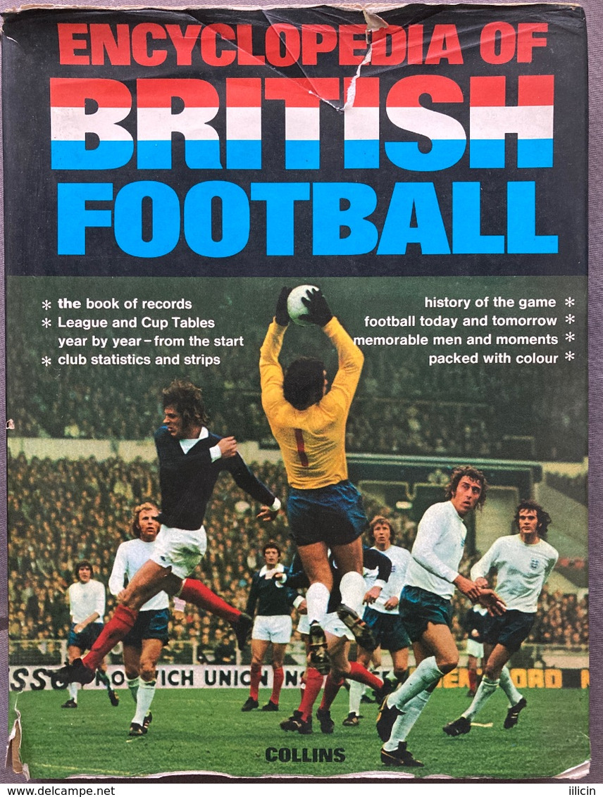 Book PR000174 - Soccer Calcio "Encyclopedia Of British Football" Collins - 1950-Heden
