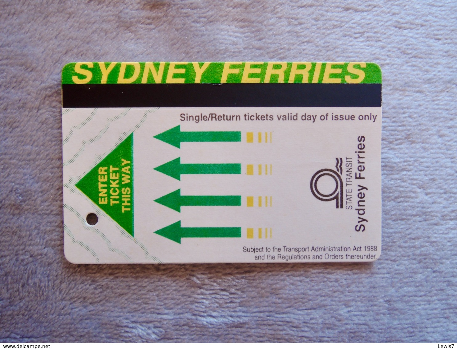 Ticket : SYDNEY FERRY - Autres & Non Classés