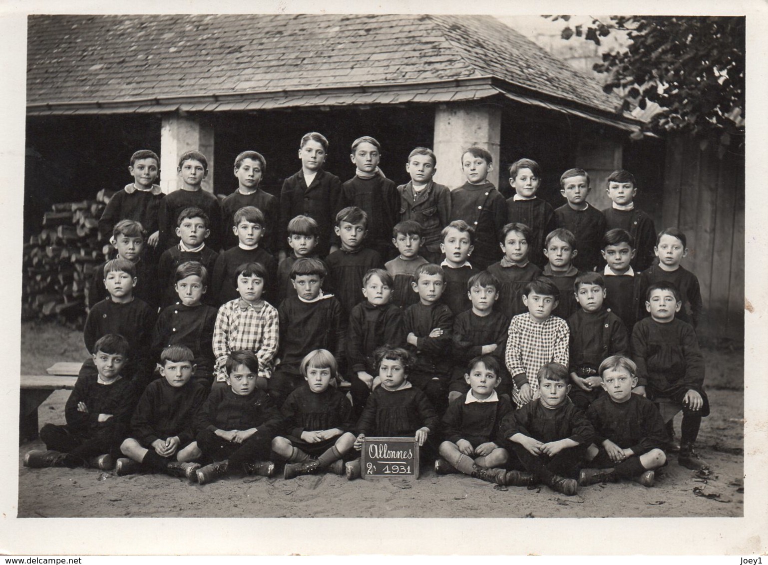 Photo  Scolaire Allones Format 13/18 Année 1931 Photographe Lacoste De Varennes Sur Loire - Anonyme Personen