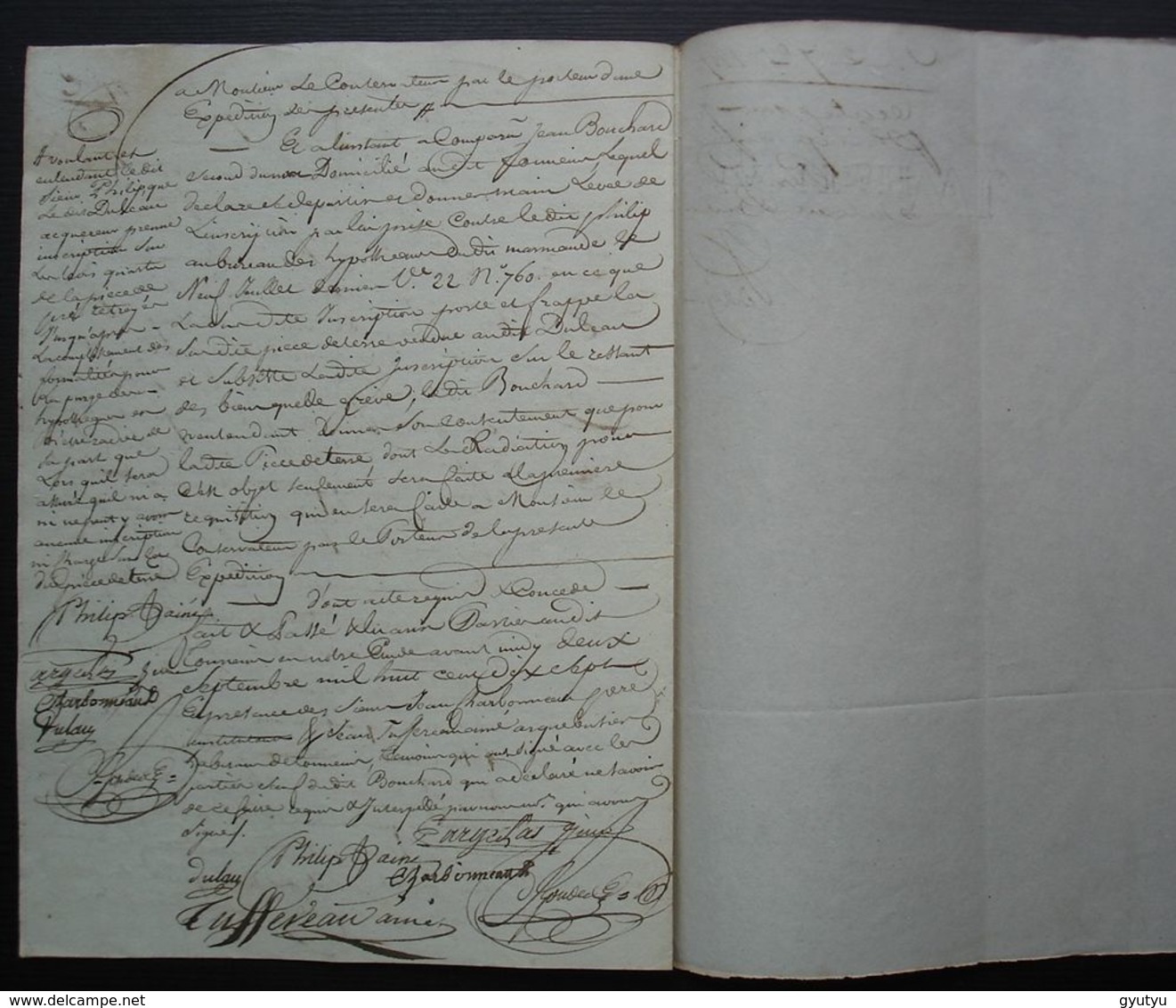 Tonneins 1817 (Lot Et Garonne) Vente Par Jean Philip, Charretier à Pierre Duleau, Boucher - Manuscripts