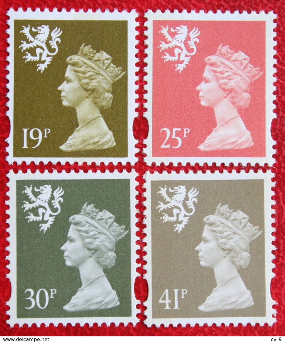 19p 25p 30p 41p Value MACHIN Scotland (Mi 65-68) 1993 POSTFRIS MNH ** ENGLAND GRANDE-BRETAGNE GB GREAT BRITAIN - Scozia