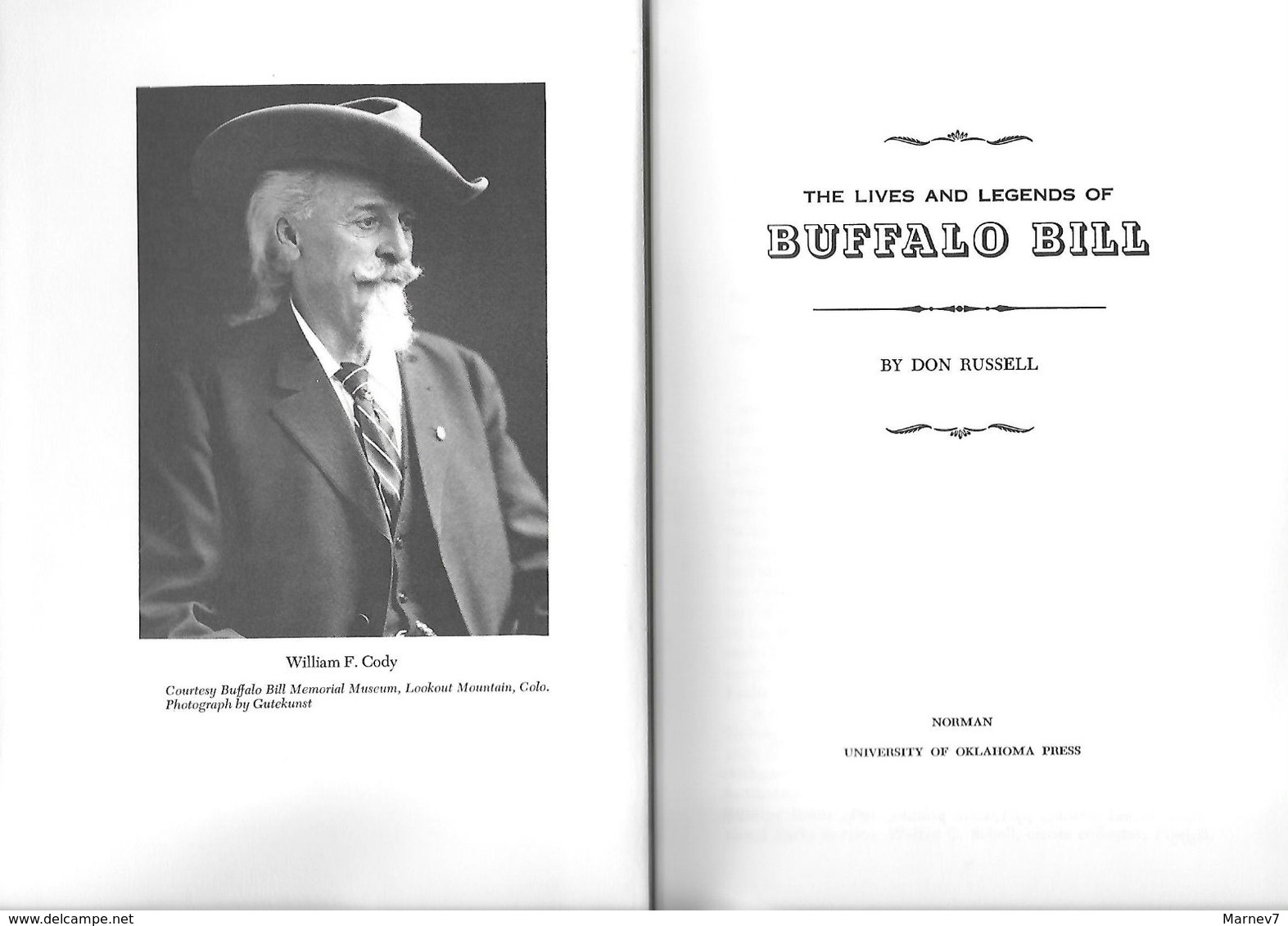 Livre En Anglais - Buffalo Bill - The Lives And Legends - William F. Cody - La Vie De Buffalo Bill - Far West - Histoire - Stati Uniti