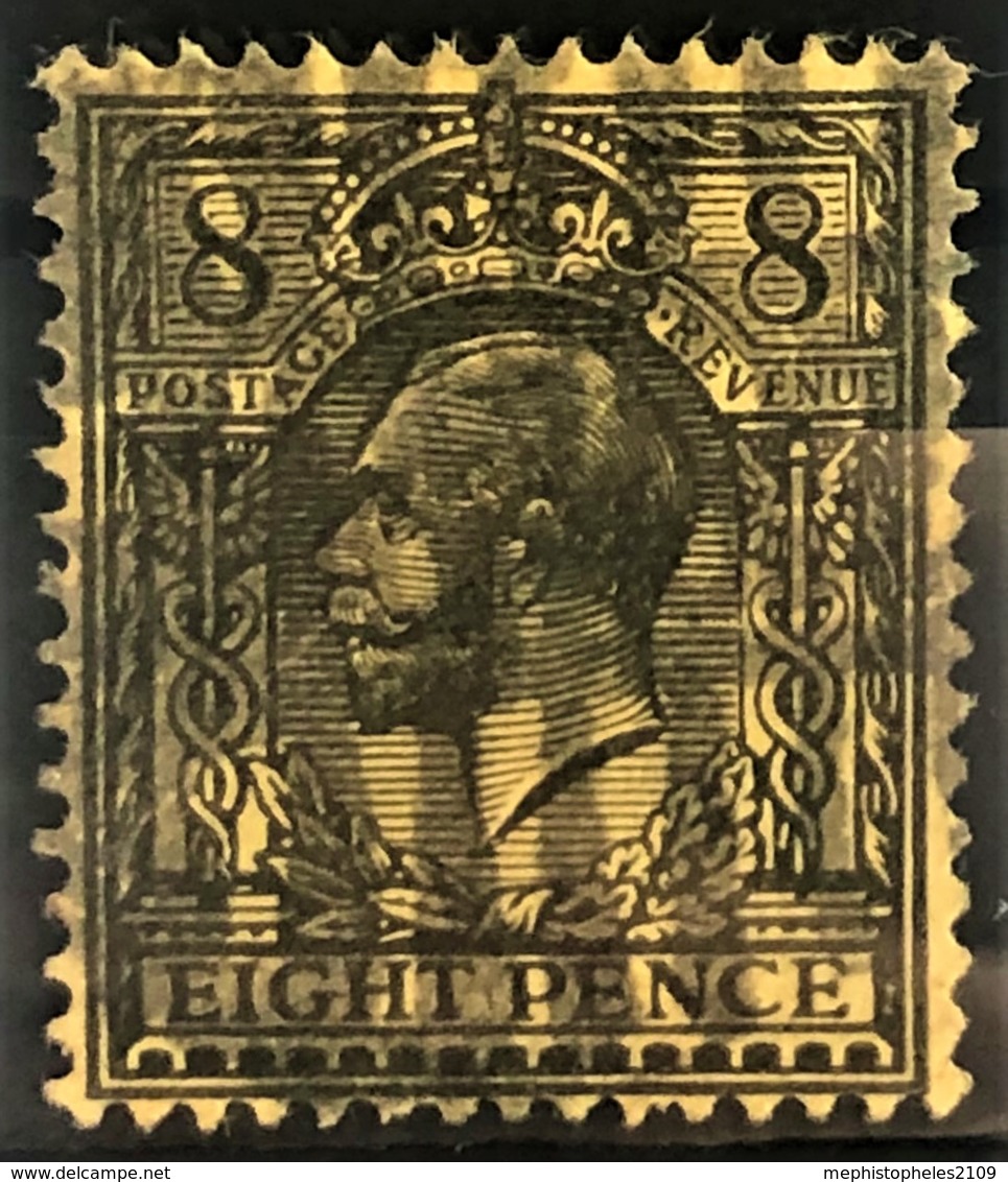 GREAT BRITAIN 1913 - Canceled - Sc# 169 - 8d - Oblitérés