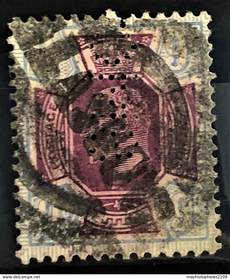 GREAT BRITAIN 1911 - Canceled - Sc# 136b Perfin "SMC" - 9d - Oblitérés