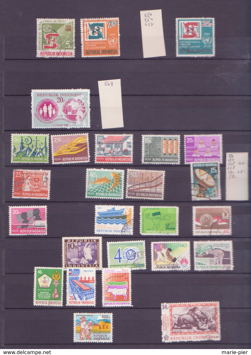 timbres d'Indonésie