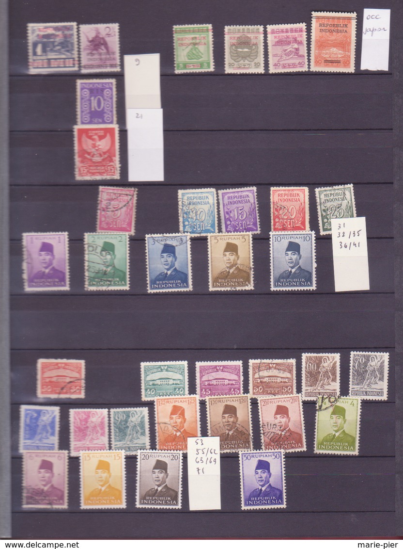 timbres d'Indonésie