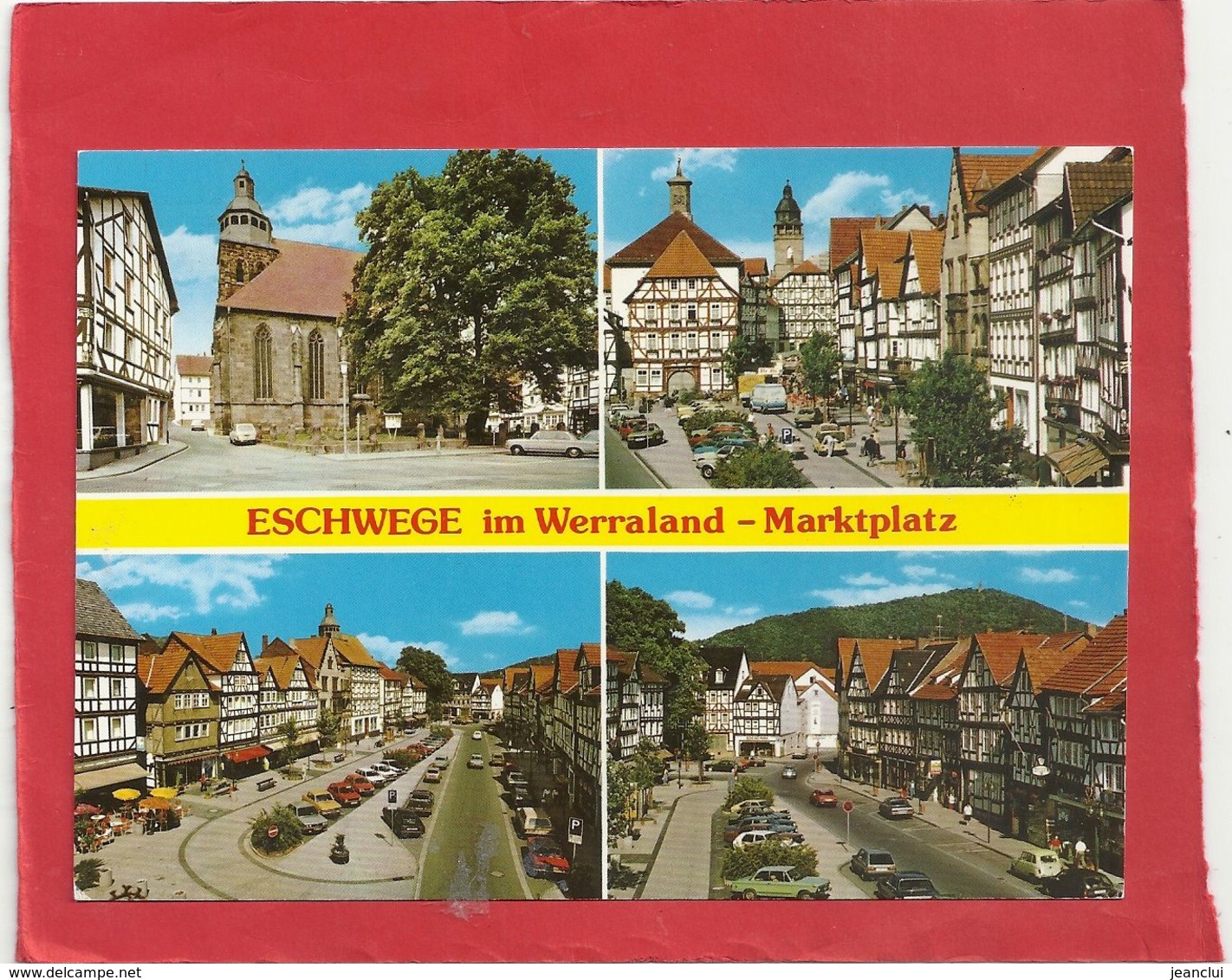 CPM. ESCHWEGE Im WERRALAND . MULTIVUES " MARKTPLATZ " CARTE NON ECRITE - Eschwege