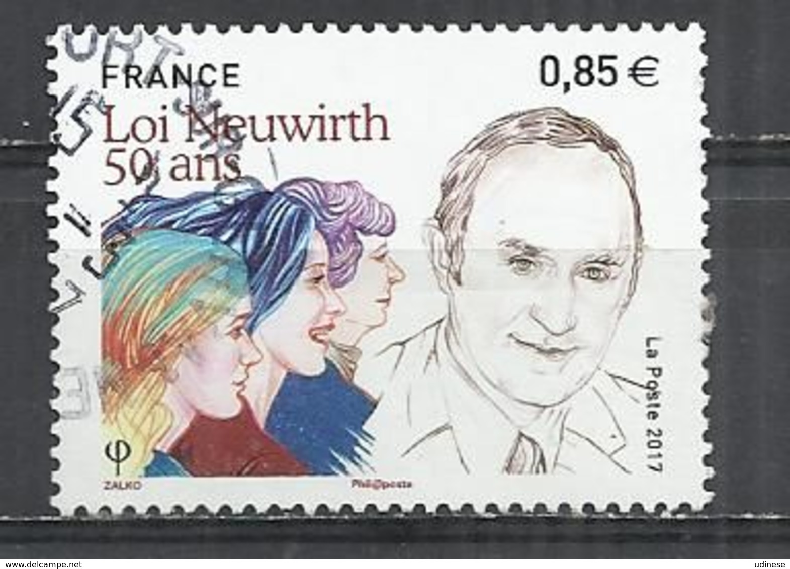 FRANCE 2017 - 20 YEARS OF NEUWIRTH LAW - OBLITERE USED GESTEMPELT USADO - CACHET ROND - Oblitérés