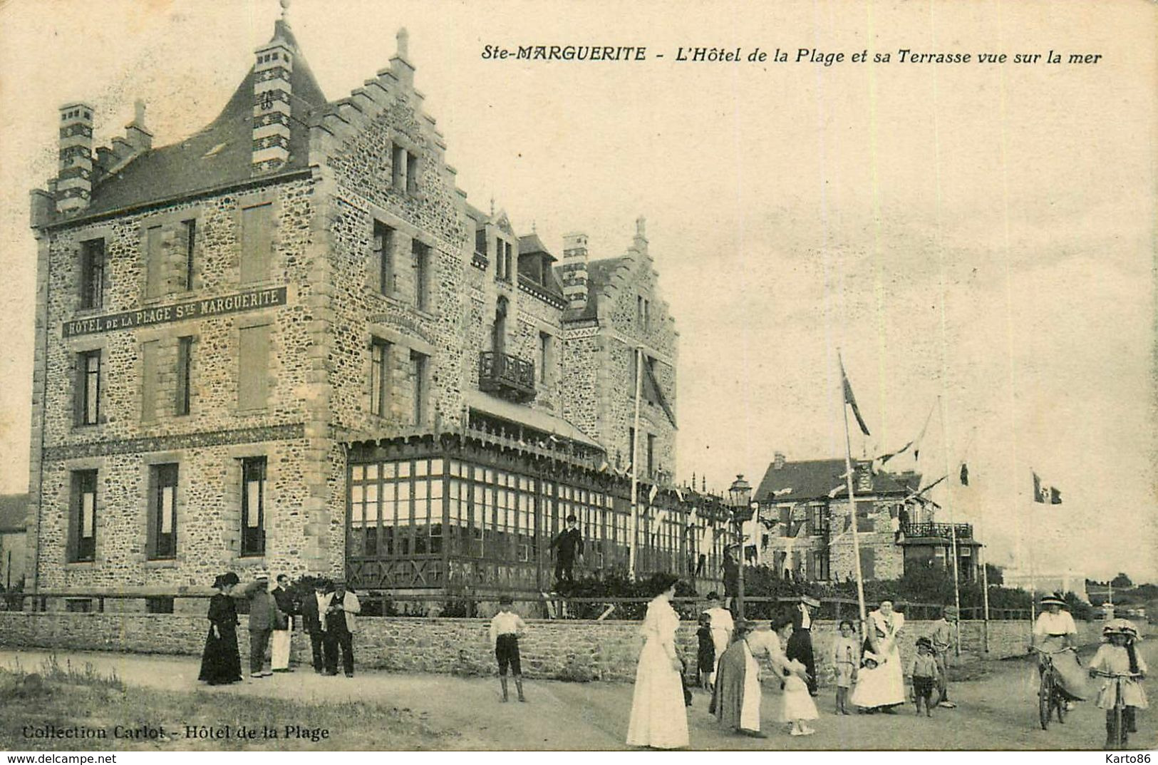 Ste Marguerite * Pornichet * L'hôtel De La Plage Et Sa Terrasse Vue Sur La Mer - Pornichet