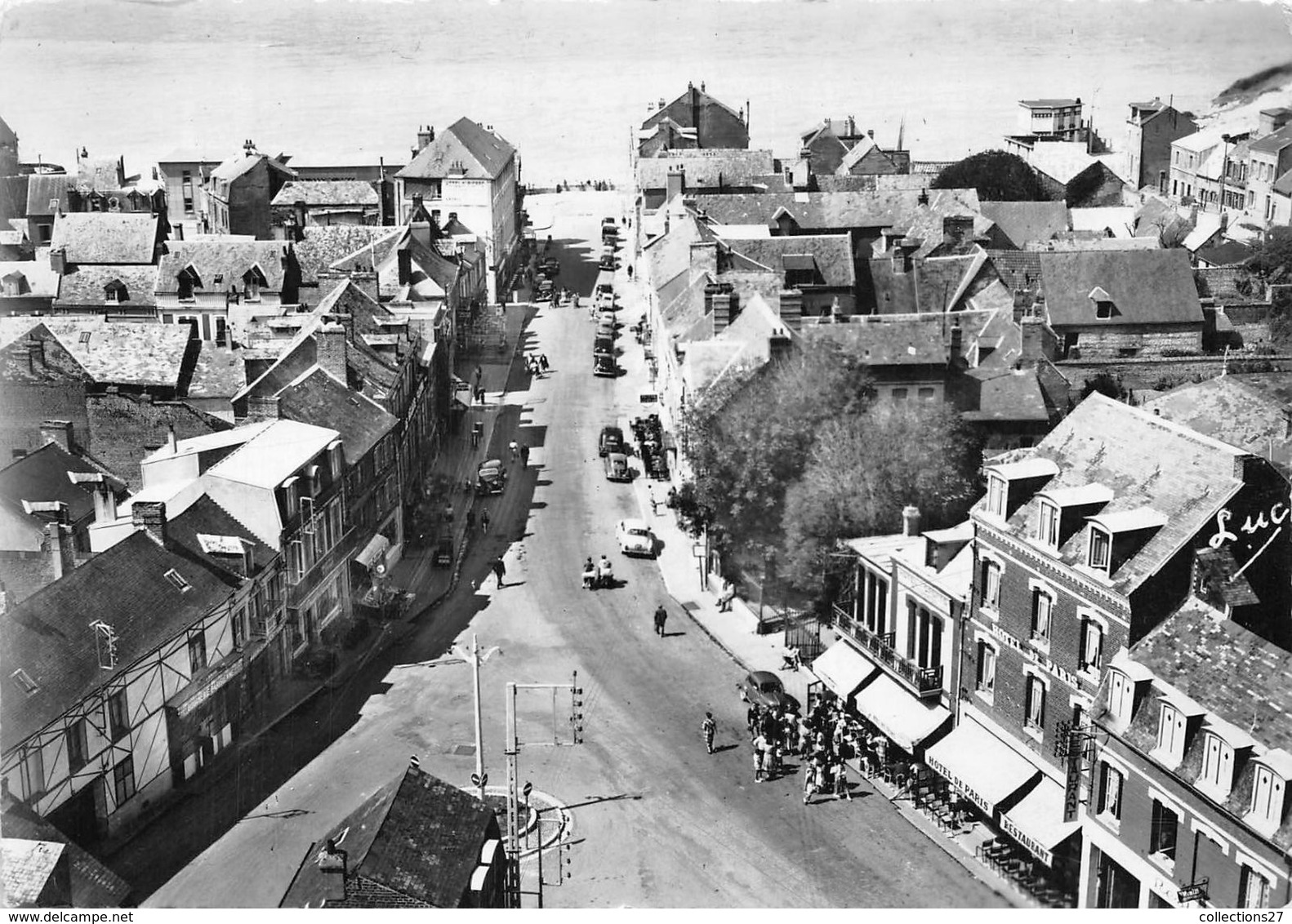 80-AULT-ONIVAL- LA GRANDE RUE ET LA MER - Ault