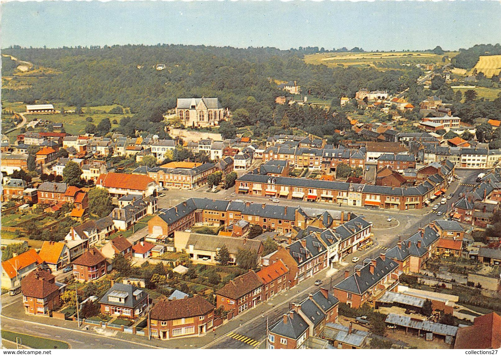 80-POIX- VUE D'ENSEMBLE DU CENTRE - Poix-de-Picardie