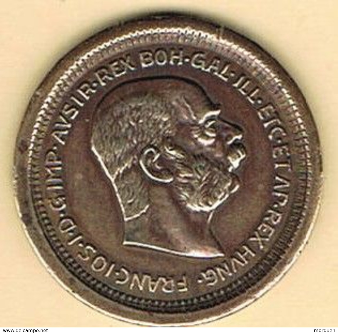 Moneda, Coin AUSTRIA, Imperio Astrohungaro 100 Kr. Kaiser, Reproduccion SIMILOR (zinc Y Cobre) - Austria
