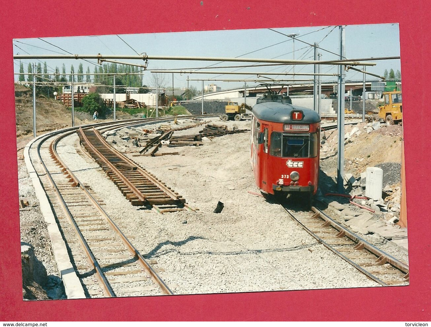 Photo Lille =  TRAM :  Travaux  Du   T.G.V.  Nord - Autres & Non Classés