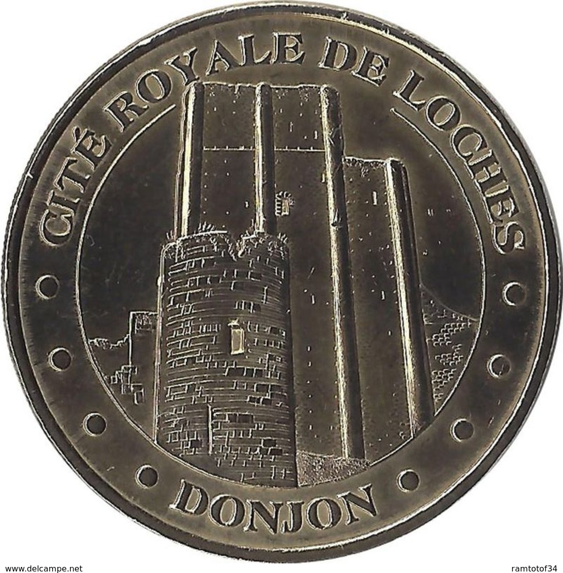 2011 MDP207 - LOCHES - Forteresse Médiévale 3 (le Donjon) / MONNAIE DE PARIS - 2011