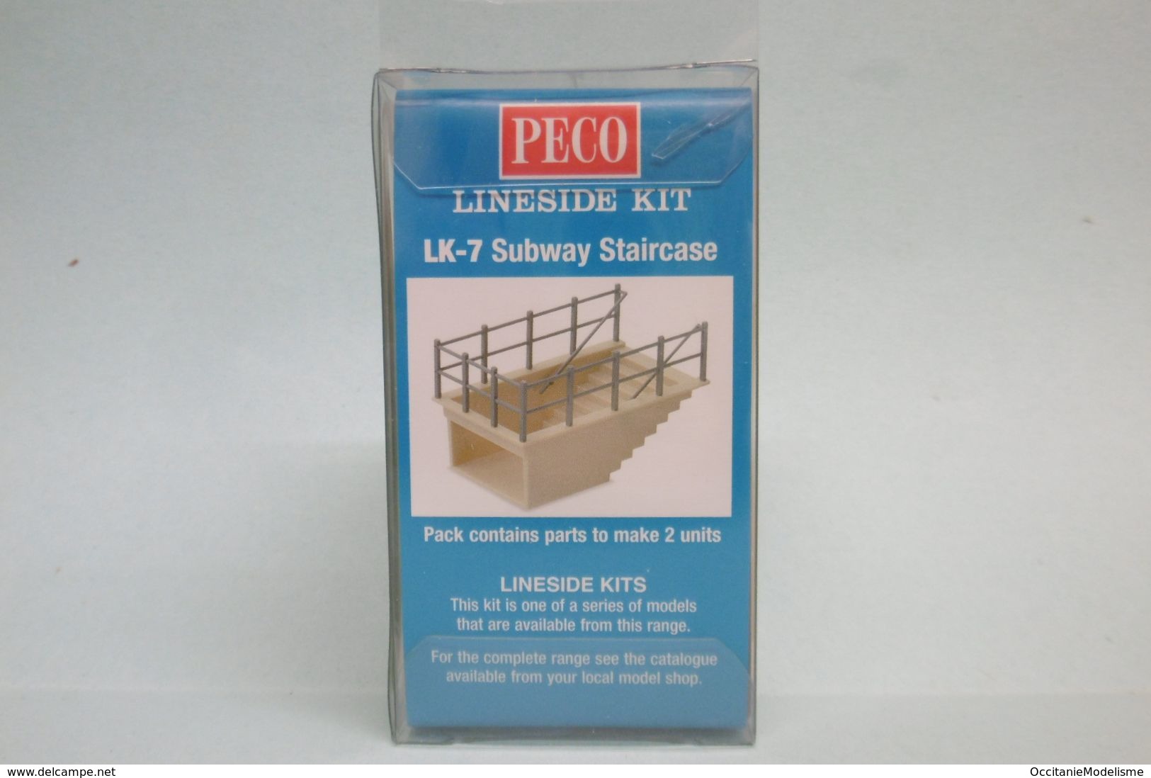 Peco - 2 ESCALIERS POUR PASSAGES SOUTERRAINS DE QUAI Subway Staircase Réf. LK-7 Neuf OO / HO - Streckendekoration