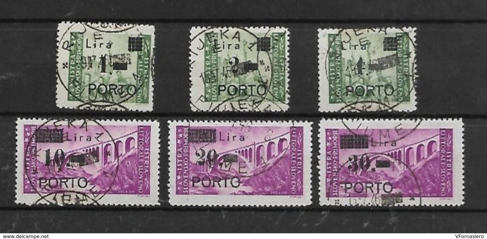 ITALIA (LITORALE SLOVENO) ʘ 1946 OCCUPAZIONE JUGOSLAVIA, LITORALE SLOVENO, SEGNATASSE, 6 V.C. - Jugoslawische Bes.: Slowenische Küste