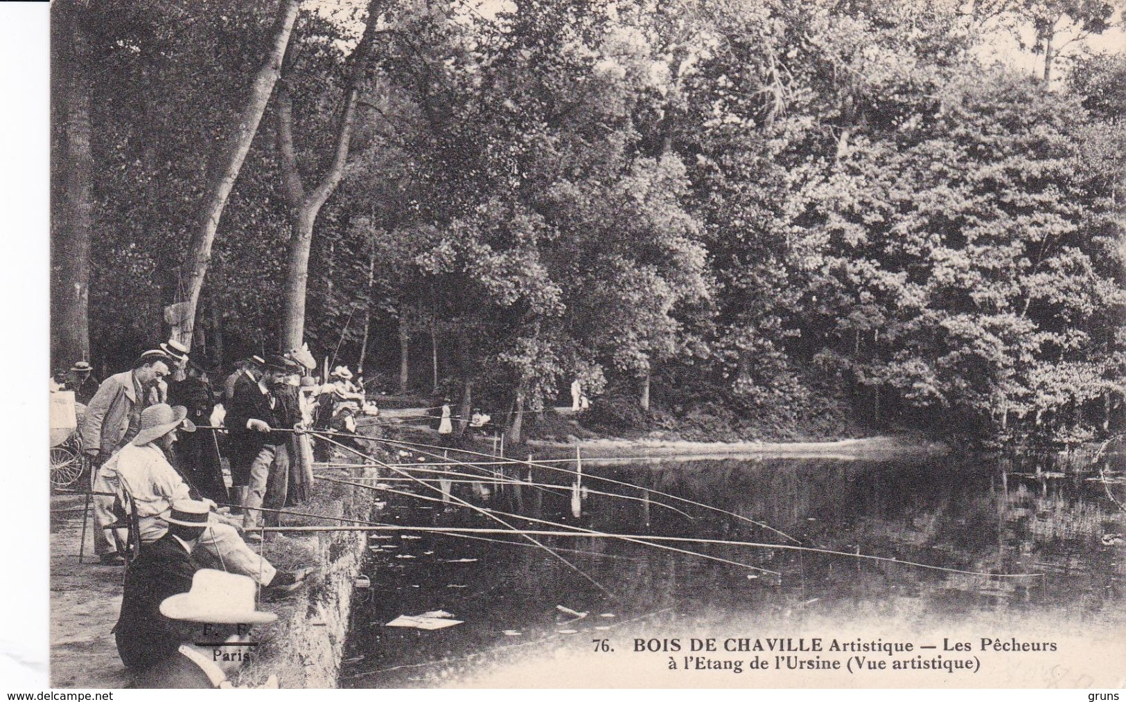 Bois De Chaville Les Pecheurs à L'étang De L'Ursine (vue Artistique) - Chaville