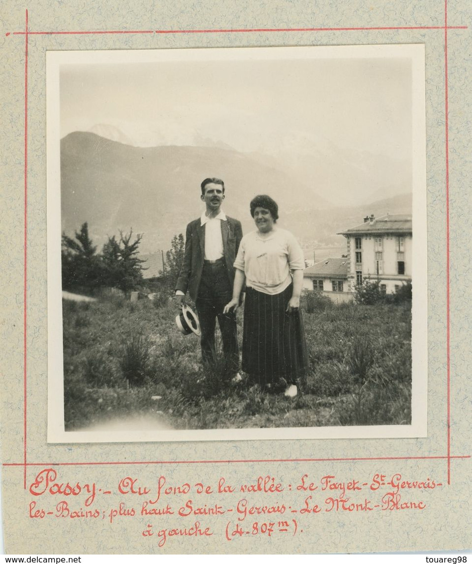 Passy (Haute-Savoie) Au Fond De La Vallée : Le Fayet - Saint-Gervais-les-Bains - Le Mont-Blanc à Gauche. - Places