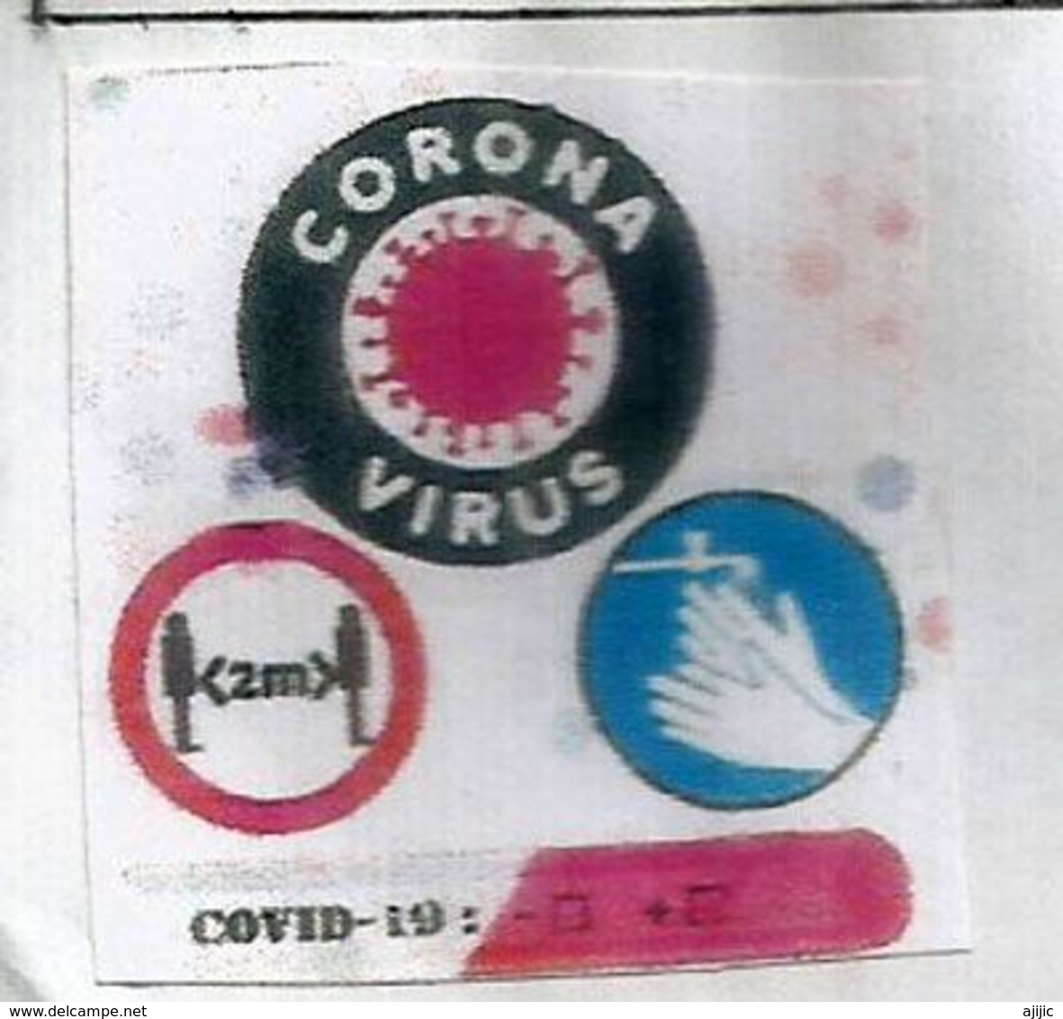 Letter 2020 From TOKYO Sent Andorra, During Lockdown COVID19, CORONAVIRUS W/ Local Prevention Sticker + Arrival Postmark - Lettres & Documents