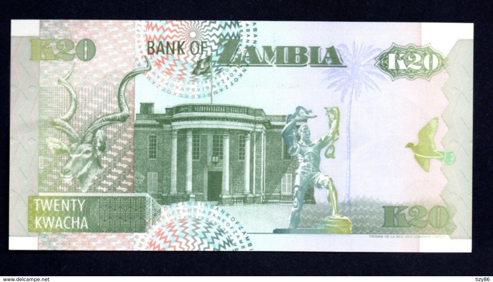 Banconota Zambia 20 Kwacha (UNC) - Zambie