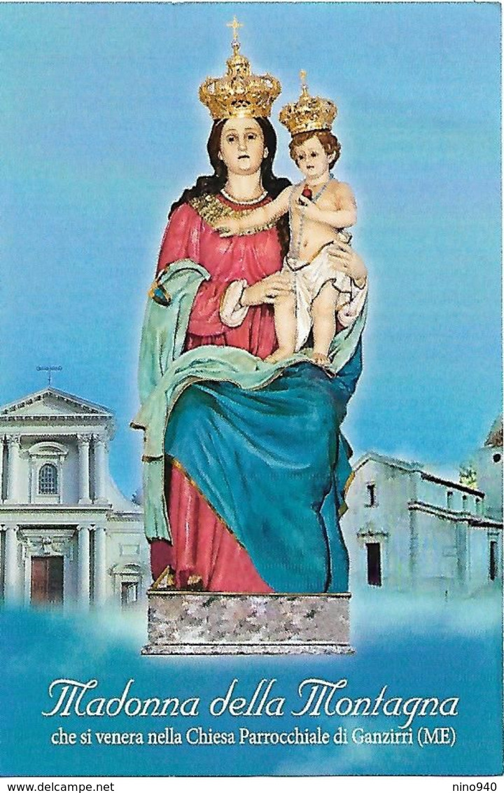 Santino/holycard: MADONNA DELLA MONTAGNA - Ganzirri (ME) - M - PR - Mm. 75 X 112 - Religione & Esoterismo