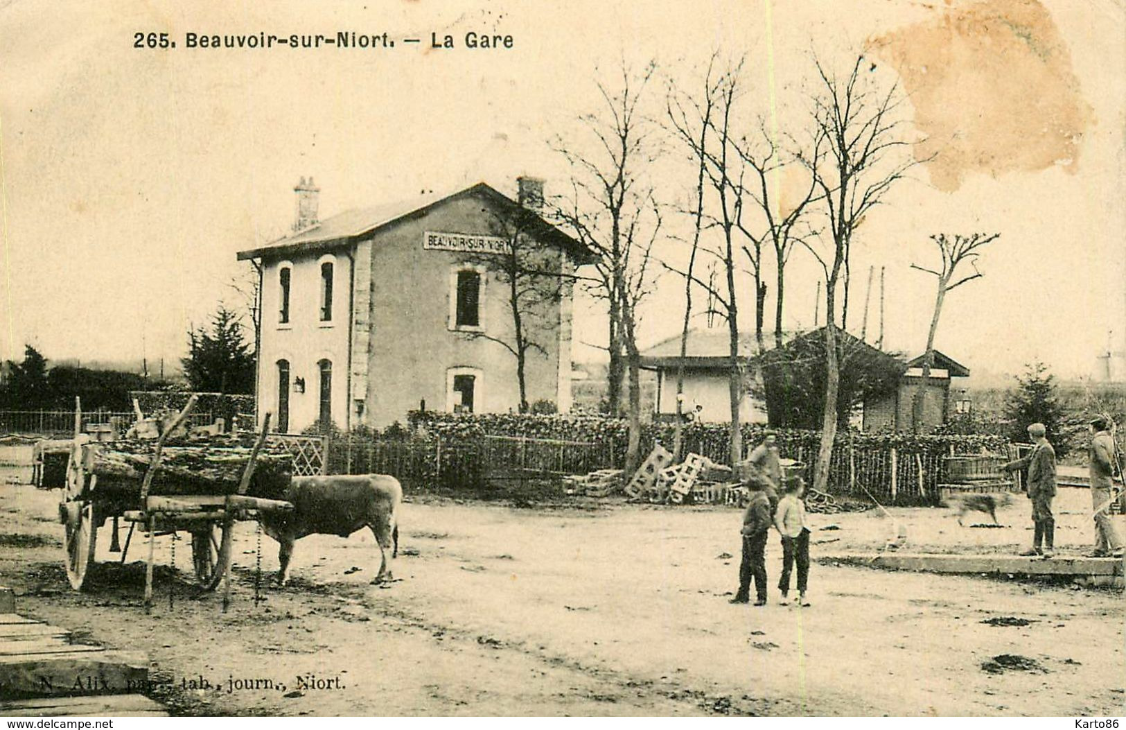 Beauvoir Sur Niort * La Gare * Ligne Chemin De Fer Deux Sèvres - Beauvoir Sur Niort