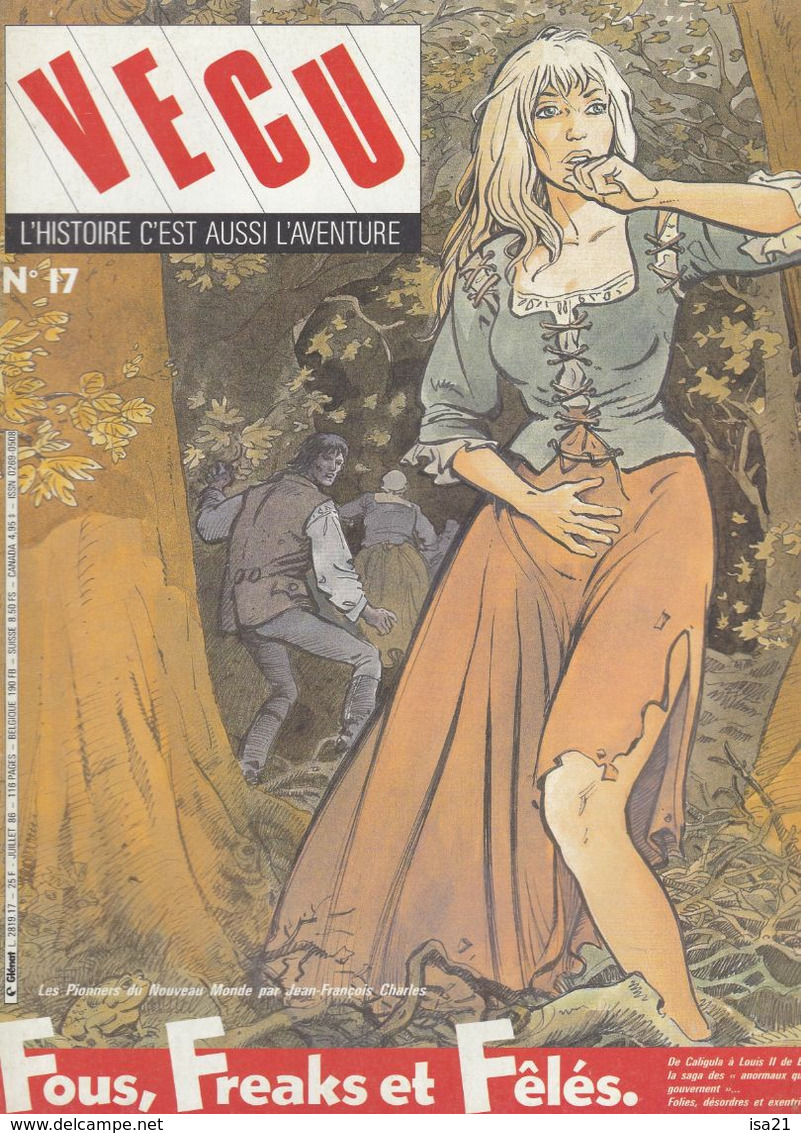 VECU N° 17, Bandes Dessinées: Fous, Freaks Et Fêlés, Le  Sommaire Est Scanné. - Vécu