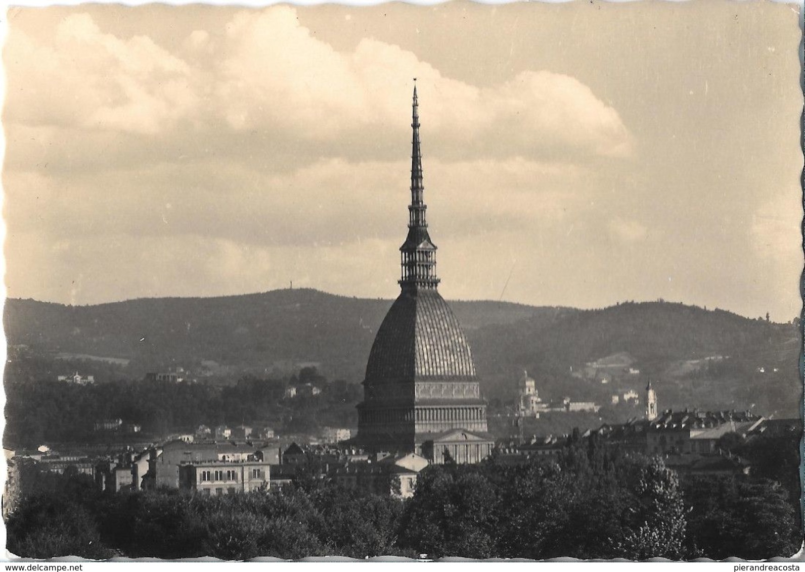 Torino. Mole Antonelliana E La Collina. Non Viaggiata - Mole Antonelliana