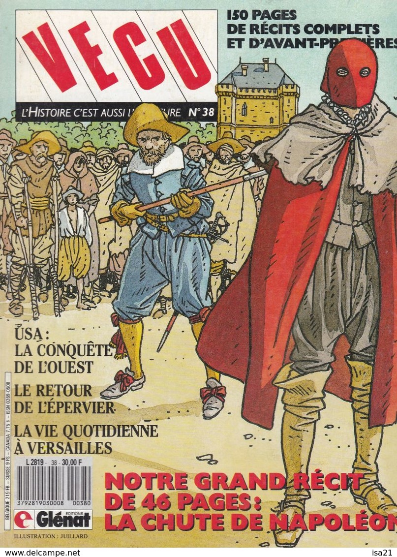 VECU N° 38, Bandes Dessinées: La Chute De Napoléon, Le  Sommaire Est Scanné. - Vécu