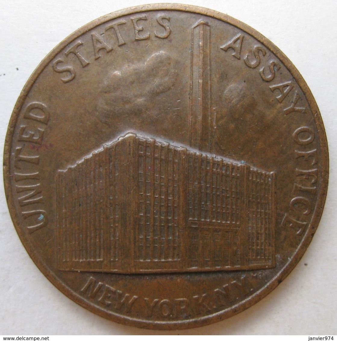 Jeton / Token  United States Assay Office New York N Y . Department Of Treasury - Other & Unclassified