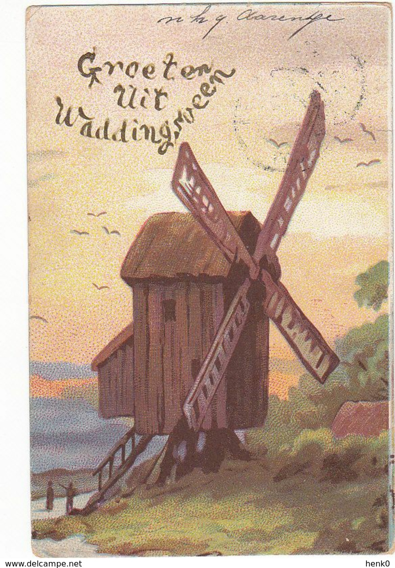 Waddinxveen Molen Schilderij TM861 - Waddinxveen