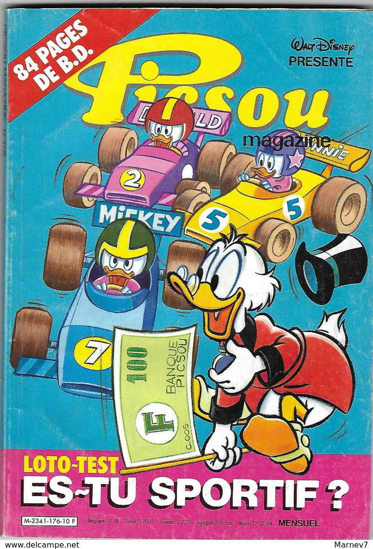 PICSOU Magazine - Année 1986 N° 172 - 173 - 174 - 175 - 176 - Walt Disney - Disney