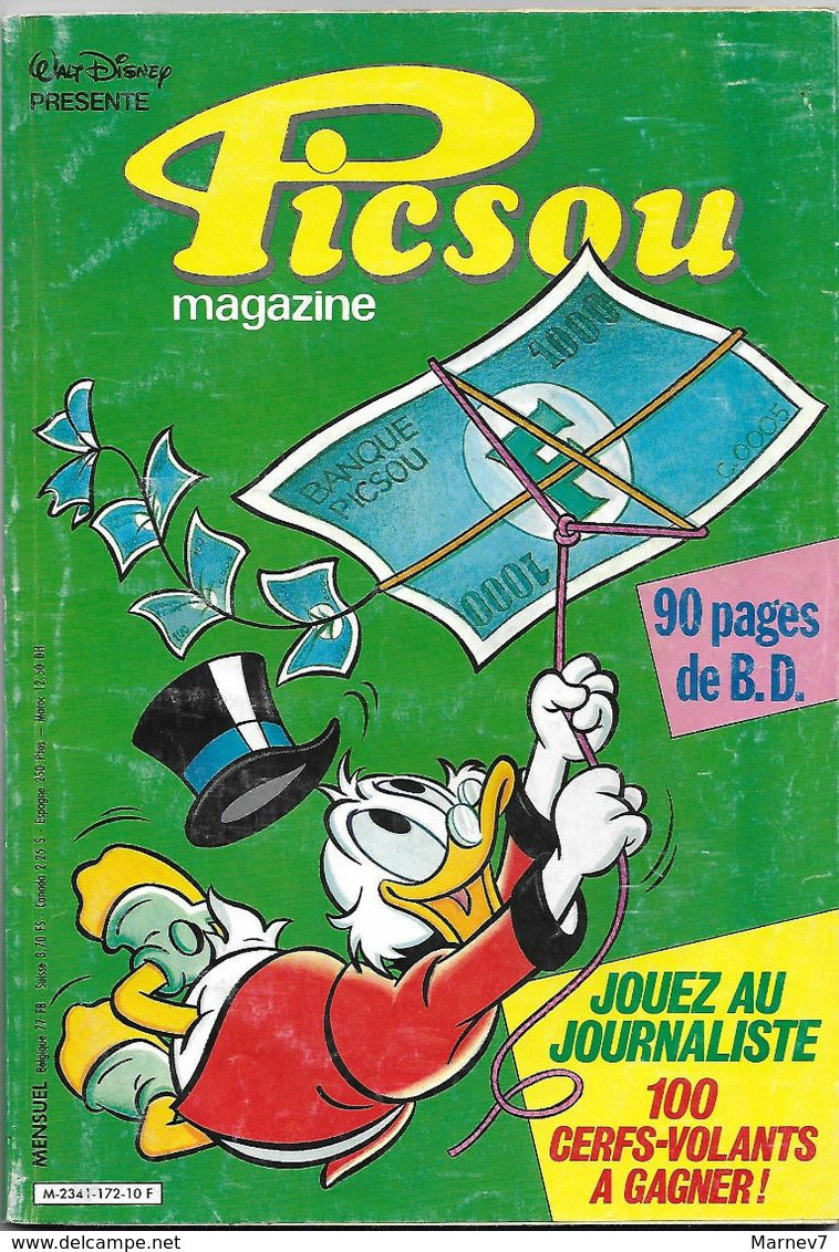 PICSOU Magazine - Année 1986 N° 172 - 173 - 174 - 175 - 176 - Walt Disney - Disney