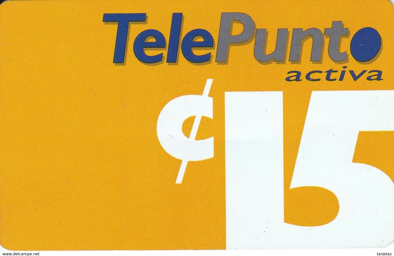 TARJETA DE EL SALVADOR DE TELEPUNTO ACTIVA - El Salvador