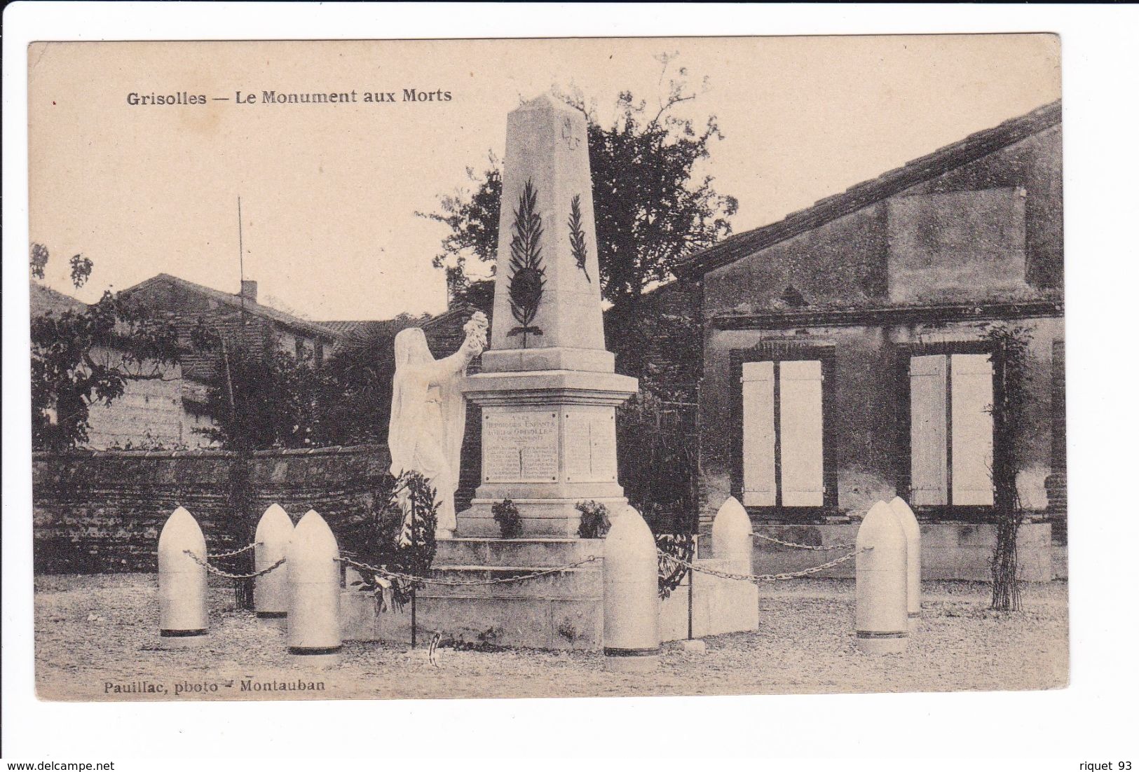 Grisolles - Le Monument Aux Morts - Grisolles