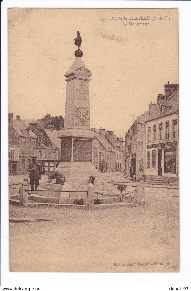 97 - AUXI Le CHATEAU - Le Monument (1914-1918) - Auxi Le Chateau