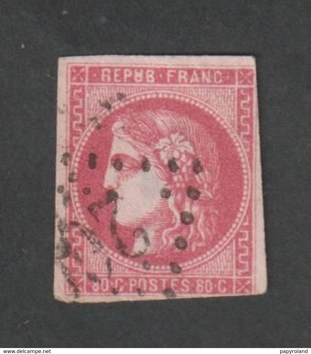 Timbres 1870 -  N°49    -  Type Cérès - Dite Du Siège De Paris   - Oblitéré  -  Signé - - Altri & Non Classificati