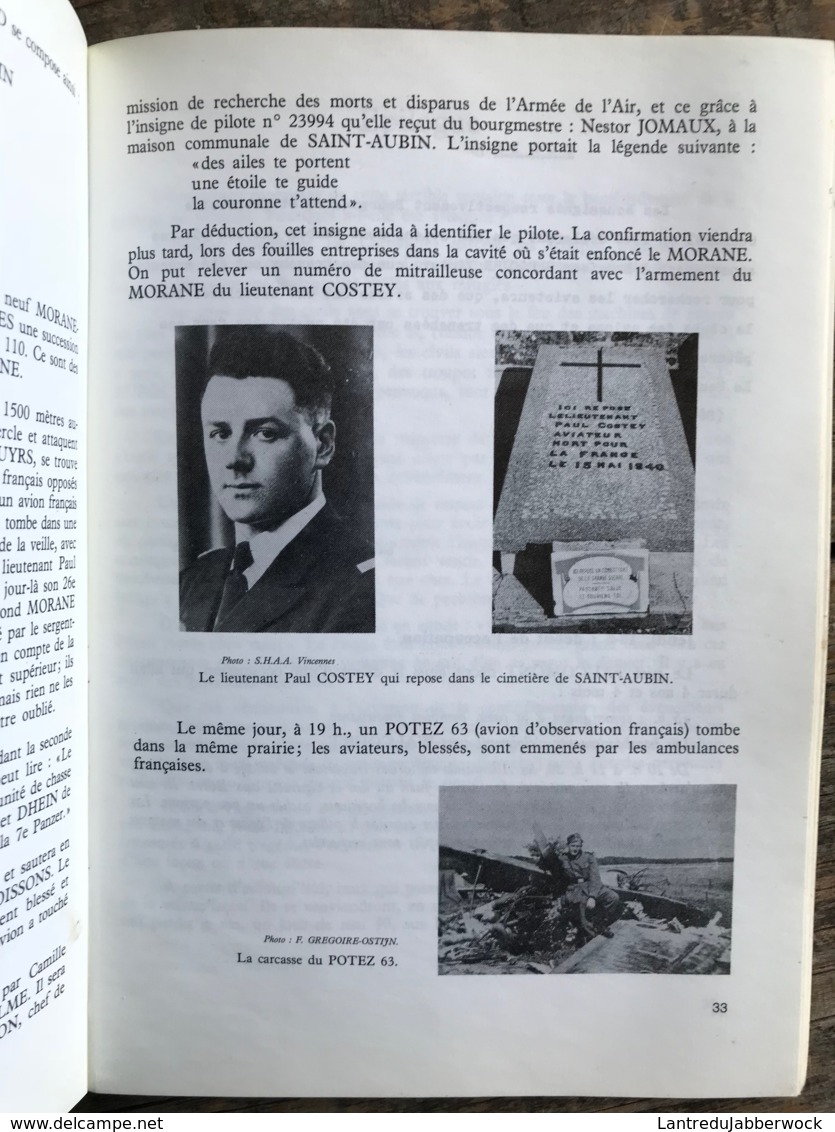 TRAGIQUE MAI 40 à SAINT AUBIN Régionalisme Florennes Guerre 40 45 Bombardement Exode Prisonniers Résistant CARTE POSTALE - War 1939-45