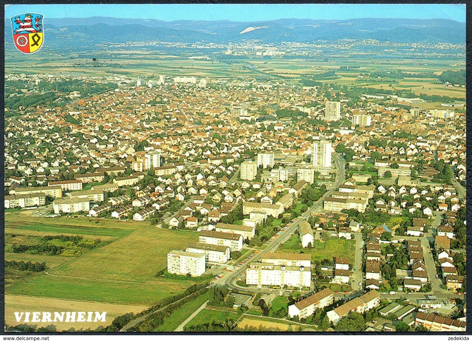 D8727 - Viernheim - Luftbild Aufnahme Mit Rolleiflex 6006 - Werbeverlag R. Gorzinski - Viernheim