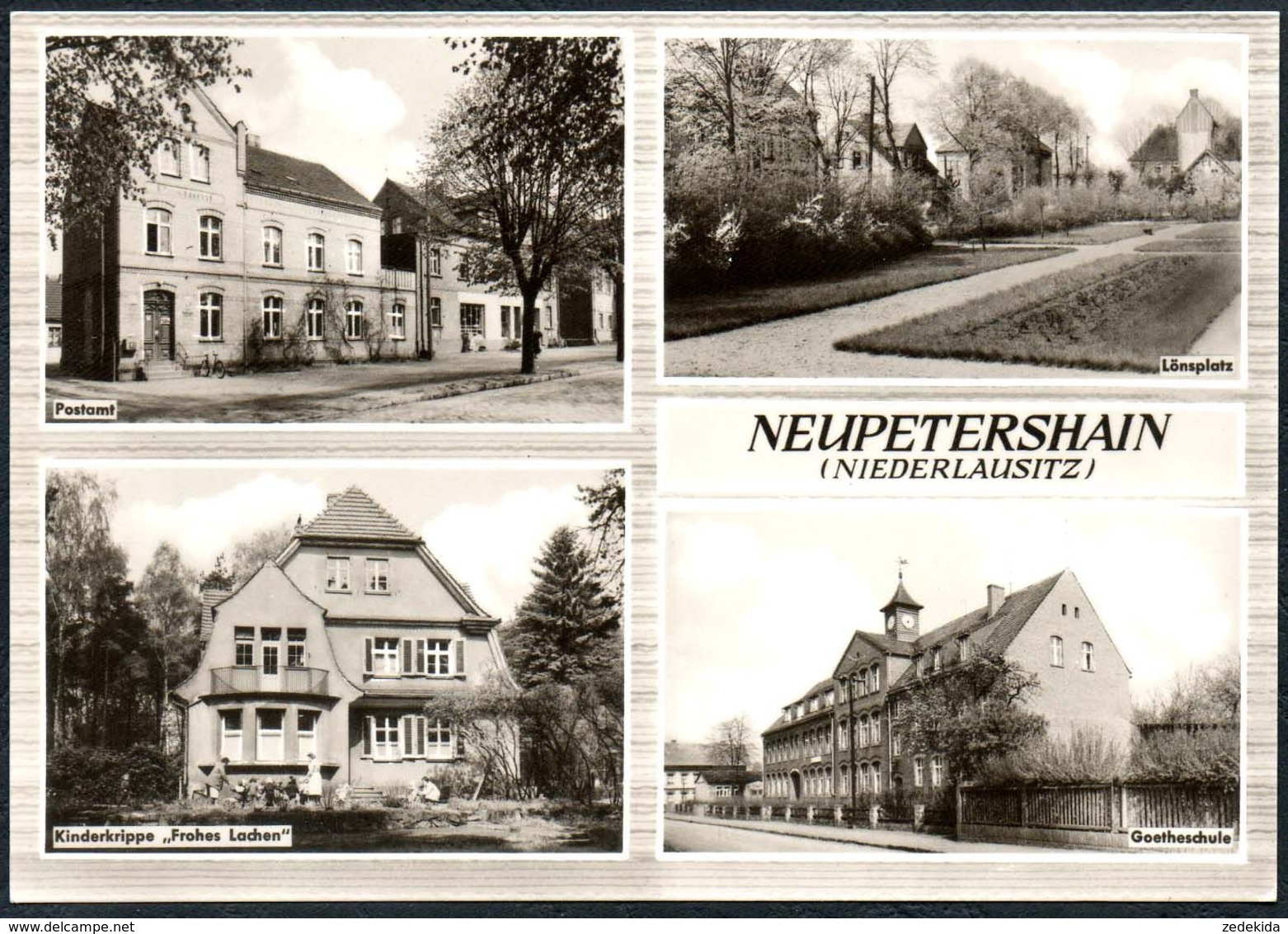 D0678 - TOP Neupetershain Schule Post Postamt Krippe - Bild Und Heimat Reichenbach - Altdöbern