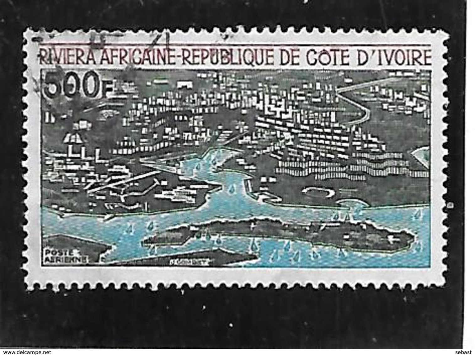 TIMBRE OBLITERE DE COTE D'VOIRE DE 1971 N°MICHEL 386 - Ivoorkust (1960-...)