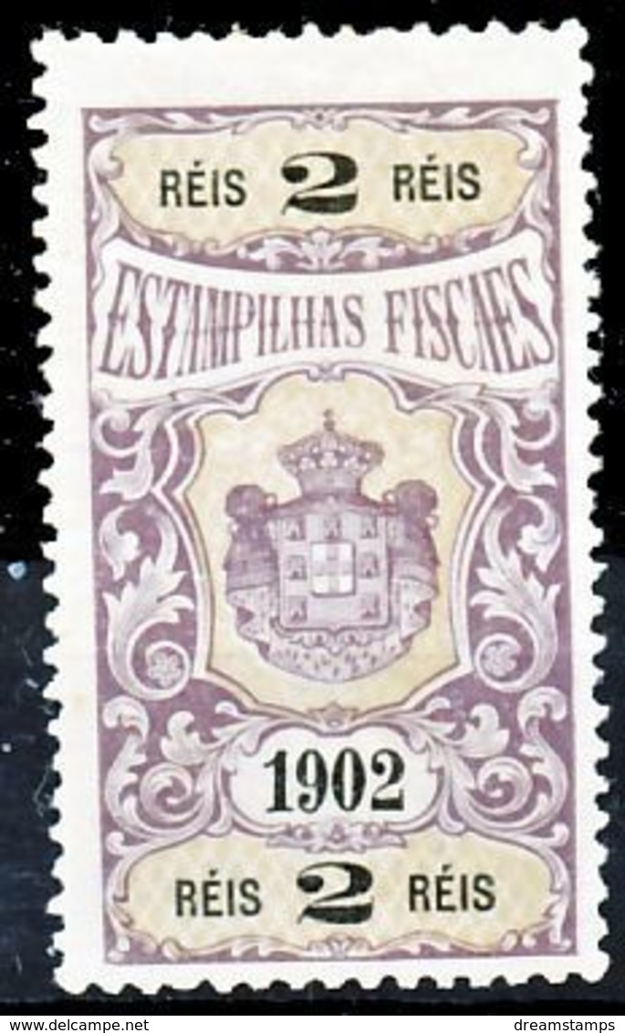 !										■■■■■ds■■ Portugal Revenues 1902 2 Réis (*) (x13106) - Neufs