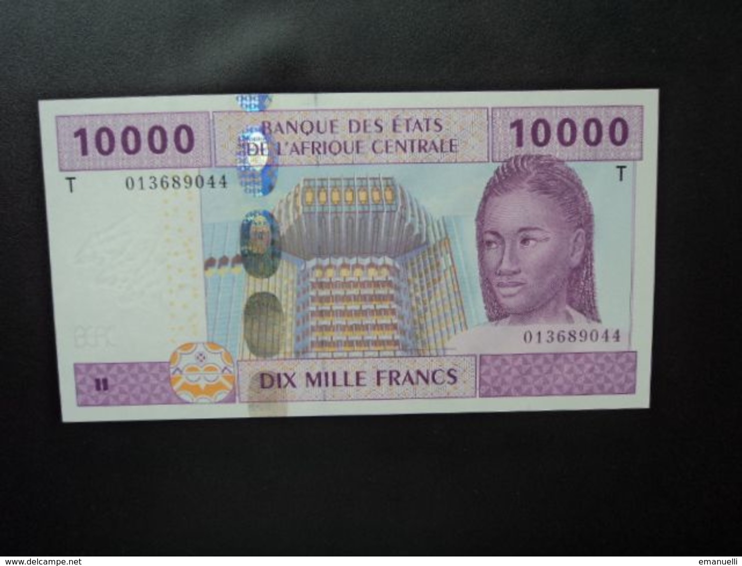 RÉPUBLIQUE POPULAIRE DU CONGO * : ÉTAT D'AFRIQUE CENTRALE : 10 000 FRANCS   2002   P 110T      NEUF - Centraal-Afrikaanse Staten