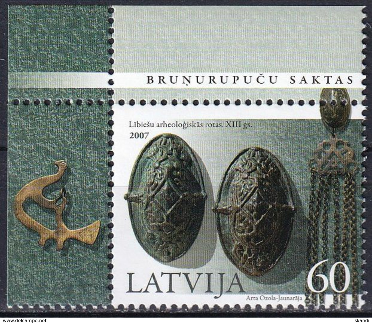 LETTLAND 2007 Mi-Nr. 713 ** MNH - Lettonia