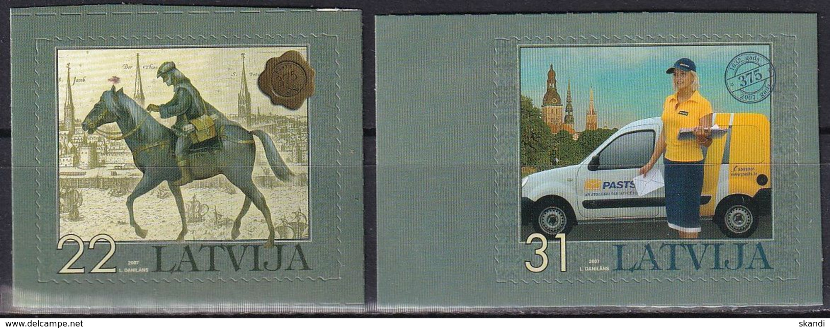 LETTLAND 2007 Mi-Nr. 711/12 ** MNH - Lettonia