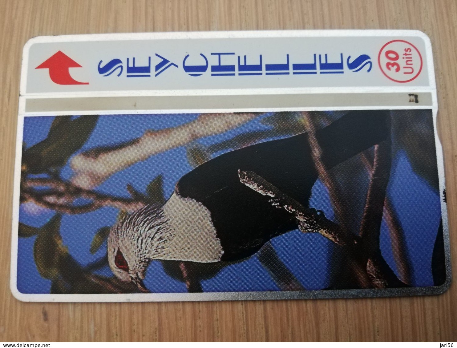 SEYCHELLES 30 Units  L&G   COMORO BLUE PIGEON BIRD  CONTROL 903B    Fine Used Card  **   ** 2982  ** - Seychelles