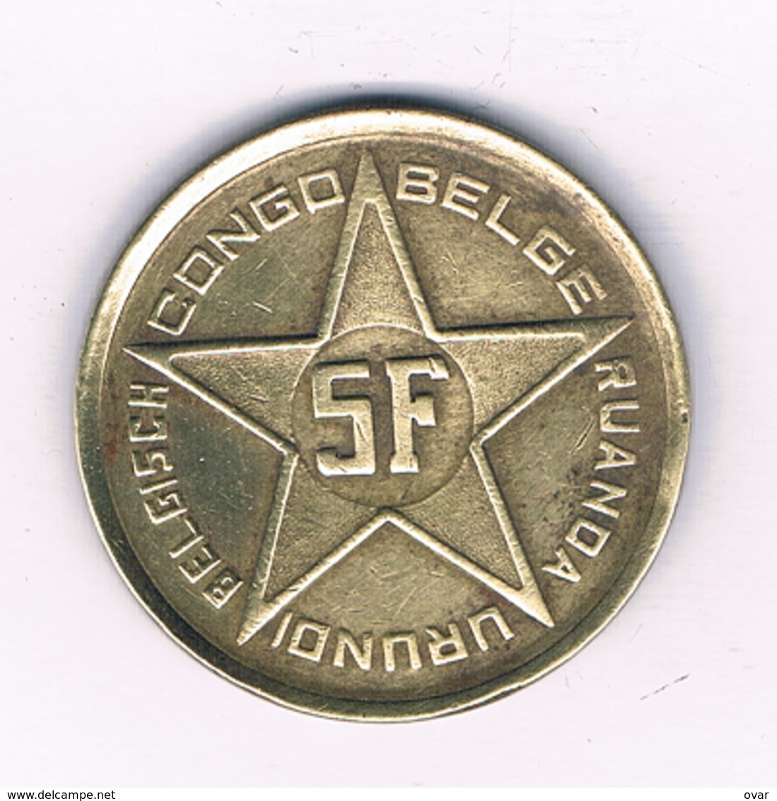 5 FRANCS  1952 RUANDA  URUNDI  BELGISCH CONGO /6454/ - 1951-1960: Baudouin I