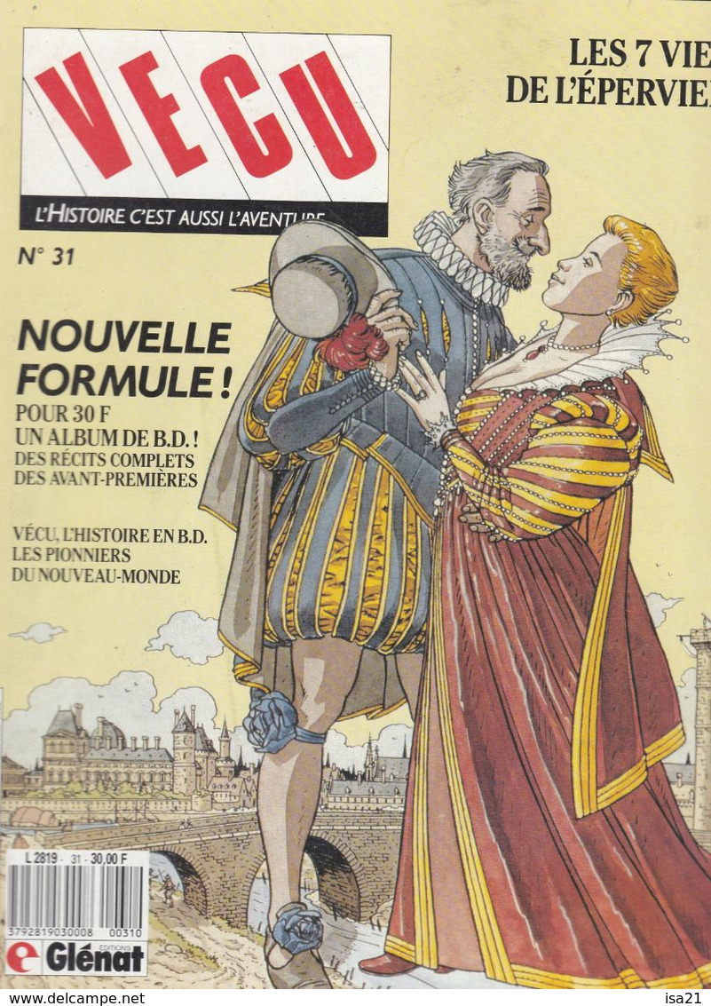 VECU N°31, B.D. L'Histoire En Bandes Dessinées. Les Pionniers Du Nouveau-Monde, Etc , Le Sommaire Est Scanné. - Vécu