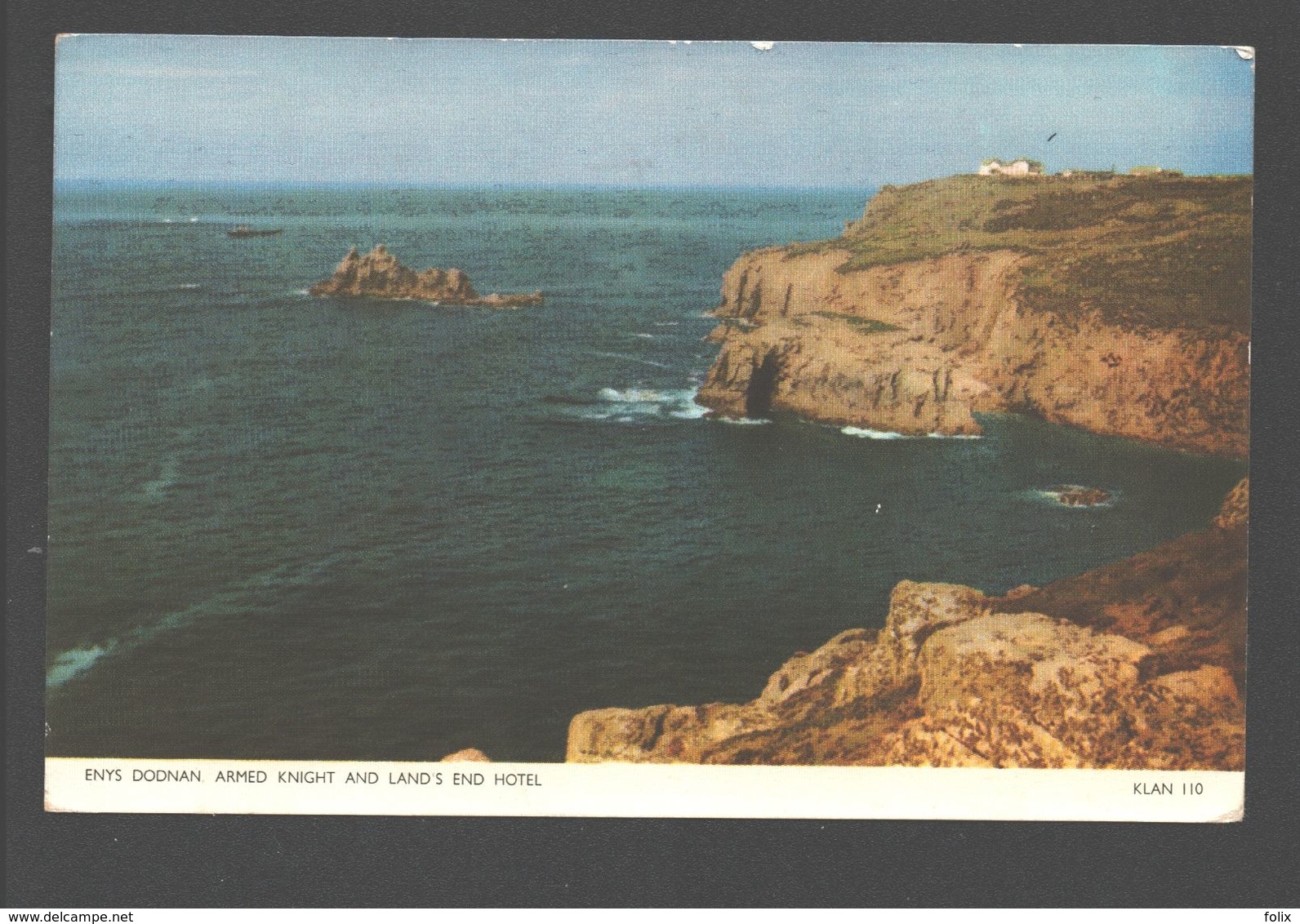 Land's End - Enys Dodnan, Armed Knight And Land's End Hotel - 1955 - Land's End